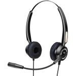 Auriculares Urban Factory Movee USB con cable USB-A, Micrófono Boom, Negro
