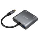 Aisens A109-0625 Adattatore da USB-C a 2xHDMI/USB-C/USB 2.0 15 cm Grigio