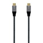 Cavo Aisens USB-C Maschio/Maschio 1m Grigio Cavo Aisens USB-C Maschio/Maschio 1m Grigio