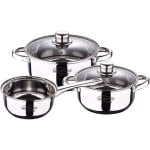 San Ingnacio Cassel Batería de Cocina 5 Piezas Acero Inoxidable San Ingnacio Cassel Batería de Cocina 5 Piezas Acero Inoxidable