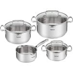 Tefal Duetto G719S7 Set Pentole 4 Pezzi Acciaio Inox