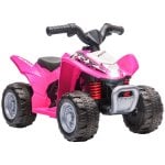 Aiyaplay Quad Eléctrico Honda con Licencia 6V Rosa para Niños 18-36 Meses
