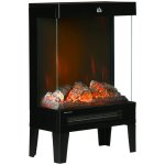 Homcom Chimenea Eléctrica con Llama LED 2000W Negra Homcom Chimenea Eléctrica con Llama LED 2000W Negra