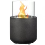 Homcom Chimenea Bioetanol Sobremesa Capacidad 0.4L Combustión 2.5h 12x12x19cm
