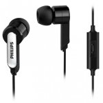 Auriculares Philips SHE1405/10 filaires intra-auriculaires noirs avec micro et télécommande