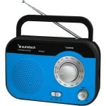 Sunstech RPS560BL Radio Analógica Portátil Azul