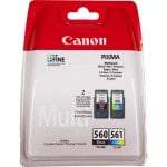 Cartuchos de Tinta Original Canon PG-560/CL-561 Multipack Negro/Tricolor Cartuchos de Tinta Original Canon PG-560/CL-561 Multipack Negro/Tricolor