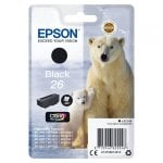 Cartucho de tinta preto original Epson 26