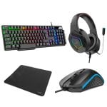Cool Town Pack Gaming Tastiera RGB spagnola + Cuffie + Mouse + Tappetino per mouse Cool Town Pack Gaming Tastiera RGB spagnola + Cuffie + Mouse + Tappetino per mouse