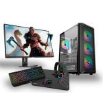 PC Racing Pack AMD Ryzen 5 5600G/16GB/480GB SSD/RX 6600 + schermo FullHD da 24" + tastiera + mouse