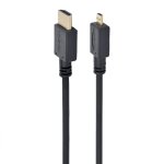 Gembird HDMI 2.0 auf Micro HDMI-Kabel, vergoldeter Stecker/Stecker, 1,8 m, Schwarz Gembird HDMI 2.0 auf Micro HDMI-Kabel, vergoldeter Stecker/Stecker, 1,8 m, Schwarz