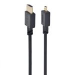 Cable HDMI 2.0 Gembird 1.8m Negro Conectores Chapados en Oro Macho a Micro HDMI