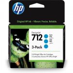 Cartouche d'encre HP 712 DesignJet Pack 3 Cyan