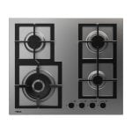 Teka EFX 60.1 4G AI AL DR CI Placa de Gas 4 Zonas 60cm Acero Inoxidable