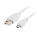 Lanberg CA-USBM-10CC-0018-W cavo USB 1,8 m USB 2.0 Micro-USB B USB A Bianco