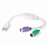 Gembird UAPS12 cavo PS/2 0,3 m 2x 6-p Mini-DIN USB A Bianco
