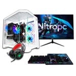 NitroPC Pack Gold Plus AMD Ryzen 5 5600X/16GB/1TB SSD/RTX 3050 + monitor FullHD da 24" NitroPC Pack Gold Plus AMD Ryzen 5 5600X/16GB/1TB SSD/RTX 3050 + monitor FullHD da 24"