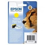 Tintenpatrone Epson T0714 Gelb Original Pigmenttinte 5,5 ml Standard