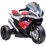 Homcom Moto Eléctrica con Licencia BMW HP4 6V Rojo para Niños de +18 Meses