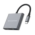 Station d'accueil Conceptronic DONN01G USB-C 3.2 Gen1 vers HDMI/USB 3.0/USB-C PD 60 W