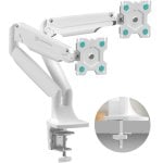 Onkron G200-WHT Soporte Brazo Articulado para 2 Monitores 13"-32" VESA 100x100 Máx 9Kg Onkron G200-WHT Soporte Brazo Articulado para 2 Monitores 13"-32" VESA 100x100 Máx 9Kg