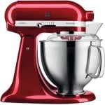 Robot da cucina KitchenAid 5KSM185 PS ECA da 4,8 litri e 300 W, colore rosso.