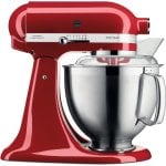 Robot da cucina KitchenAid 5KSM185 PS EER da 4,8 litri e 300 W, colore rosso.