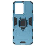 Avizar Coque Antichoc avec Anneau de Support en Métal Bleu/Noir pour Oppo Reno 8 5G