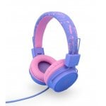 DCU Casque pour Enfants avec Microphone Rose/Lilas
