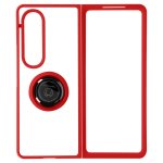 Avizar Funda Bimaterial Anillo Metálico Rojo para Samsung Galaxy Z Fold 4