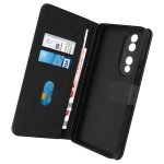 Étui pour cartes Avizar avec support noir pour Honor 70