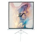 Elite Screens Schermo di proiezione portatile con treppiede da 85" formato 1:1