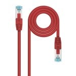 Nanocable Netzwerkkabel RJ45 SFTP LSZH AWG26 Cat.7 25cm Rot
