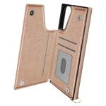 Avizar Funda Tarjetera con Correa Champán para Samsung Galaxy S21 Plus