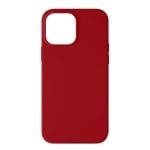 Coque Semi-rigide Avizar en Silicone avec Finition Soft Touch Rouge Carmin pour iPhone 13 Pro Max