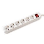 Value multiprise 6 prises avec interrupteur 1,5M blanc