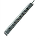 Roline Multiprise pour Armoire Rack 19" 8 Prises LEC320 et C14 Câble 2M Aluminium