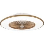 Ventilador de Teto Noaton Vega sem Pás Luz LED 26W Café Controlo Remoto