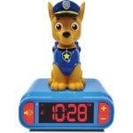 Lexibook Paw Patrol Chase Sveglia digitale con luce notturna 3D ed effetti sonori