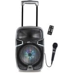 Lexibook iParty Altifalante Luminoso Bluetooth com Pega, Rodas e Microfone