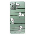 Funda Oficial de Peanuts Snoopy Rayas para Samsung Galaxy Note 20