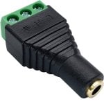 Goobay Conector Jack 3.5mm TRS Terminal de Tornillo 3 Pin Hembra
