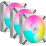 Corsair iCUE AF120 RGB ELITE Kit ventola PWM tripla da 120 mm bianco con controller iCue