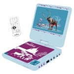 Lexibook Disney La Reine des Neiges Lecteur DVD portable avec écran rotatif avec télécommande et écouteurs 7"