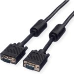 Cavo VGA Roline con ferriti HDB15 DDC maschio/maschio di alta qualità 2 m Nero