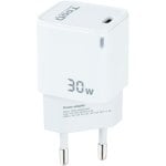 TooQ TQWC-GANPD30WT USB-C Wandladegerät 30W Weiß