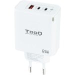 TooQ TQWC-GANQC2PD65WT Wandladegerät 2xUSB-C/USB 2.0 65W Weiß