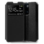 Fantastica custodia nera con flip cover per Vivo Y22s / Y35