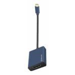 SilverHT Adaptador Logan USB-C a HDMI 4K Azul