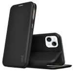 Étui à rabat noir Cool Elegance pour iPhone 14 Plus